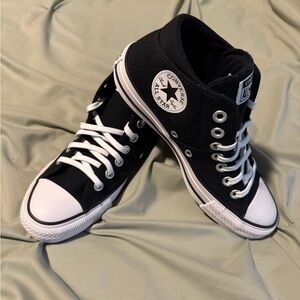 Converse Classic Black and White Mid-Tops